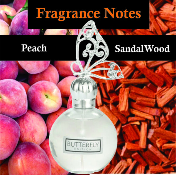 Butterfly Edition Perfume 100ml | Peach, Jasmine and Amber fragrance | Butterfly Edition Eau De Toilette For Women - Image 3