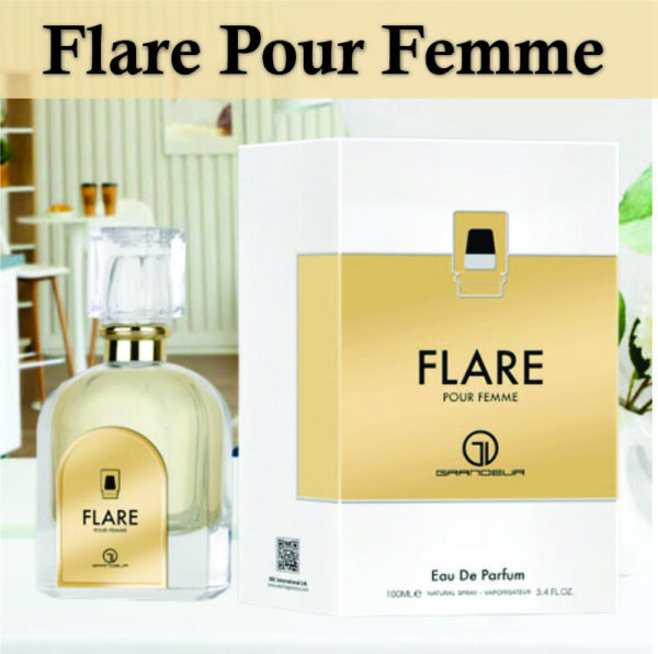 Flare EDP Women Eau de Parfum 80ml | Jasmine and Vanilla Fragrance | Flare Perfume for Women Made in Dubai - Image 3