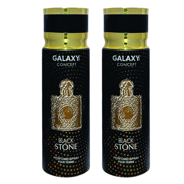 Pack of 2 - Black Stone Spray for Women 200ml | Vanilla, Orange Blossom and Jasmine Fragrance | Made in Uae
