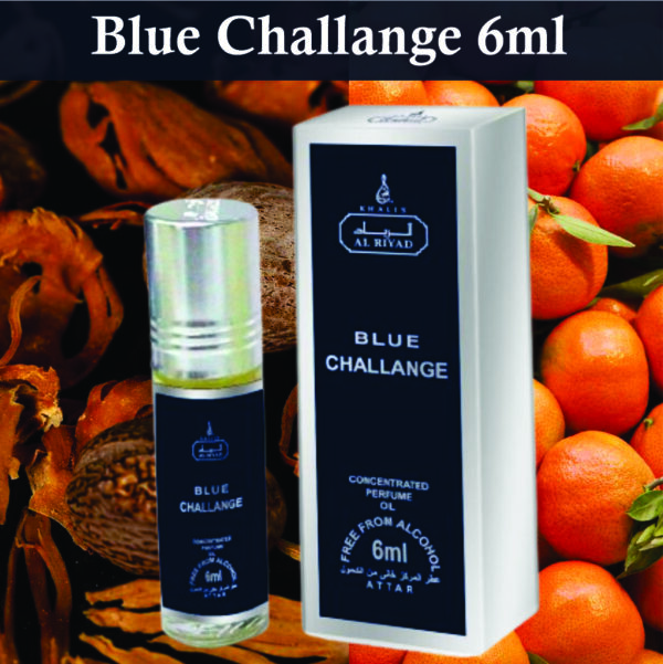 Blue Challange Unisex Perfume oil 6ml | Lemon,Musk and Spicy Fragrance | Blue Challange Perfume oil Made in Dubai - Image 2