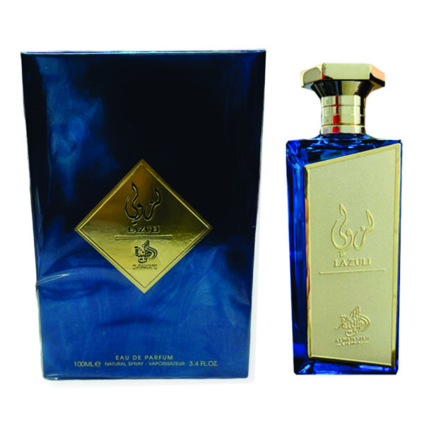 Lazuli Unisex Eau De Parfum 100ml | Bergamot, Lemon and Amber Fragrance | Al-Wataniah Lazuli Perfume Made in Dubai