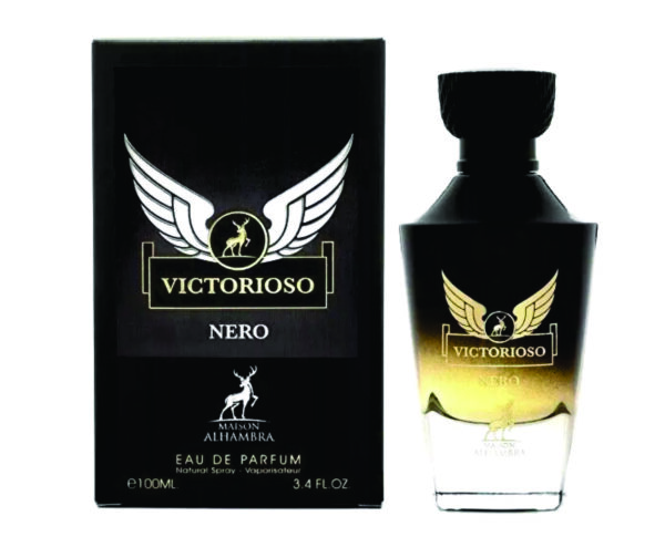Victorioso Nero Eau De Parfum for Men 100ml | Lemon,Vanilla and Amber Fragrance Perfume | Victorioso Nero Made in Dubai