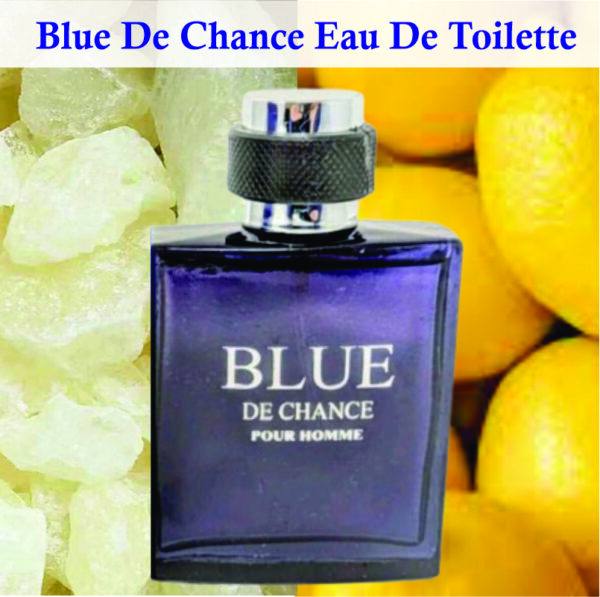 Blue De Chance Men Eau De Parfum 100ml | Grapefruit, Musk and Lemon Fragrance | Blue De Chance Perfume Made in Dubai - Image 2