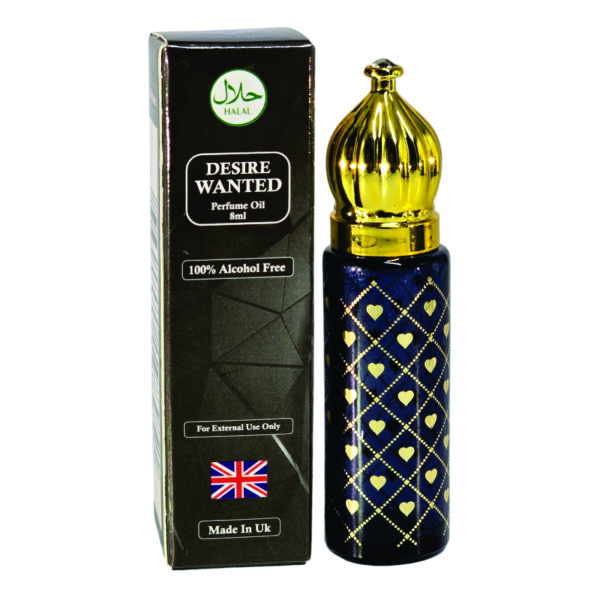 Inspired - Most Wanted Perfume oil | Desire Wanted Perfume oil for Men 8ml | Vanilla and Woody Fragrance | Made in UK
