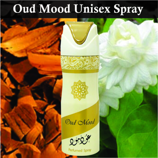 Pack of 2 - Oud Mood Unisex Perfume Spray 200ml | Vanilla, Spicy and Woody Arabian Fragrance | Oud Spray Perfume - Image 2