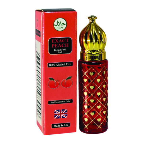 Inspired - Peach Perfume | Exact Peach Unisex Perfume oil 8ml | Peach, Vanilla and Sandalwood Fragrance Made in Uk