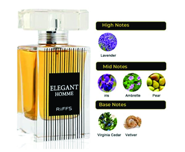 Elegant Perfume | Elegant Eau de Parfum for Men 100ml | Lavender and Cedar Fragrance | Elegant Homme Men Parfum - Image 3