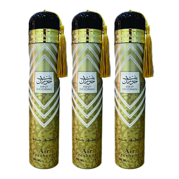 Pack of 3 - Bint Hooran Room Air Freshener | Lemon and Sandalwood Fragrance | Bint Hooran Air Freshener Made in Dubai