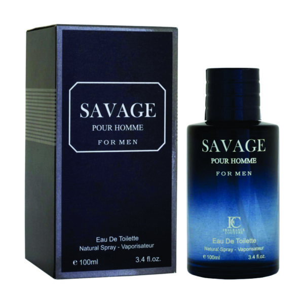 Savage Men Eau De Toilette 100ml | Bergamot, Floral and Cedar Fragrance | (Inspired Sauvage Perfume) Made in India