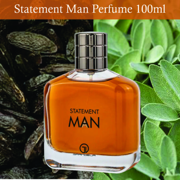 Statement Man Eau De Parfum for Men | Caramel and Amber Fragrance | Grandeur Statement Man 100ml Made in Dubai - Image 2