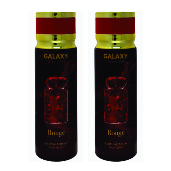 Inspired - Rouge Malachite | Pack of 2 - Rouge for Women Spray 200ml | Jasmine and Amber Fragrance | Made in Dubai