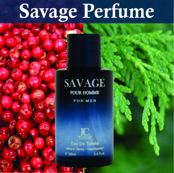Savage Men Eau De Toilette 100ml | Bergamot, Floral and Cedar Fragrance | (Inspired Sauvage Perfume) Made in India - Image 2