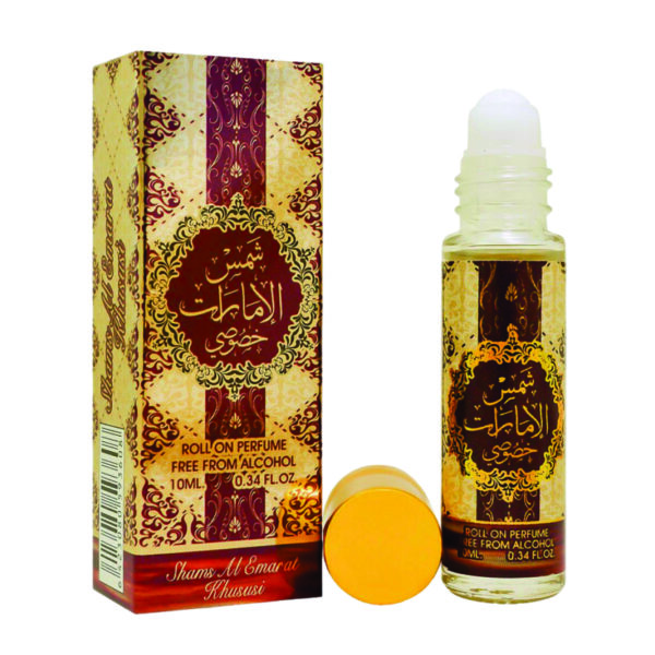 Shams Al Emarat Khususi Perfume oil for Unisex 10ml | Vanilla and Oud Fragrance | Perfume oil Made in Uae