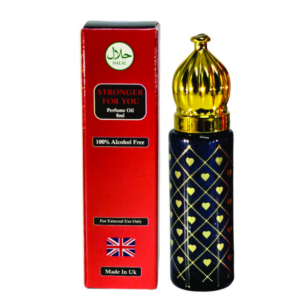 Inspired - Stronger for you | Stronger for you Men Perfume oil 8ml | Vanilla and Bergamot Fragrance | Made in UK