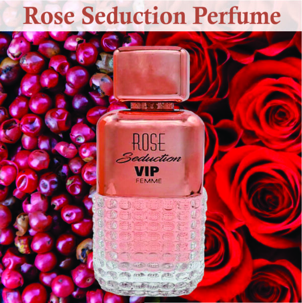 Rose Seduction Eau De Parfum for Women 100ml | Rose and Peach Blossom Fragrance | Rose Seduction Pour Femme Made in Uae - Image 2