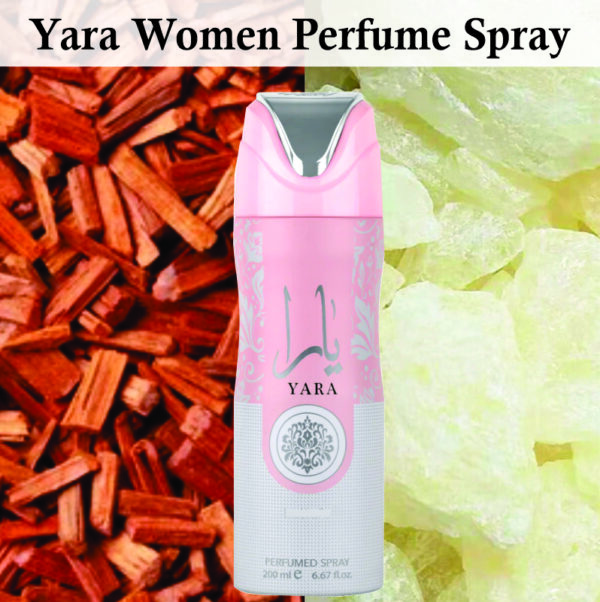 Pack of 2 - Yara Women Parfum Spray 200ml | Vanilla, Sandalwood and Floral Fragrance | Yara Pink Perfume Made in Dubai - Image 2