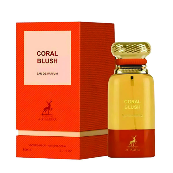 Coral Blush Eau De Parfum 80ml | Peach, Blood Orange and Patchouli Fragrance | Peach Perfume for Unisex Made in Uae