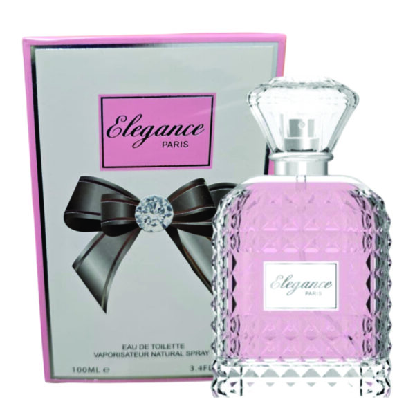Elegance Paris Eau De Toilette for Women 100ml | Vanilla, Jasmine and Woody Fragrance | Elegant for Women Made in China