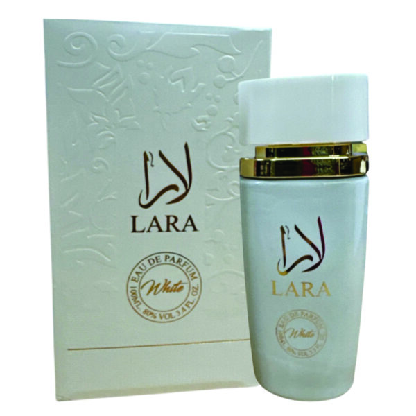 Lara White Edp Eau De Parfum for Women 100ml | Jasmine, Peach and Amber Fragrance | Lara White Women Perfume Made in Uae