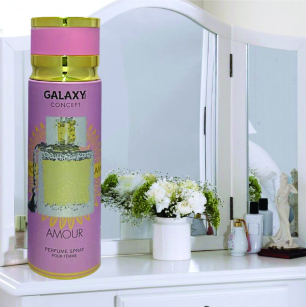 Pack of 2- Amour Perfume Spray for Women 200ml | Bergamot and Rose Fragrance | Amour Body Spray for Women Made in Uae - Image 4