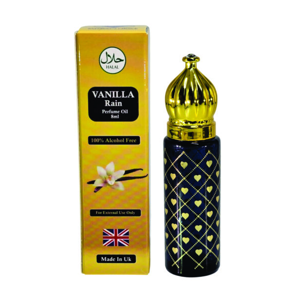Vanilla Perfume oil for Unisex 8ml | Vanilla, Sandalwood and Tonka bean Fragrance Perfume oil, Vanilla Rain Made in UK