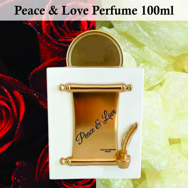 Peace & Love Perfume | Vanilla, Bergamot and Rose Fragrance Perfume, Peace and Love Unisex Perfume 100ml Made in Uae - Image 2