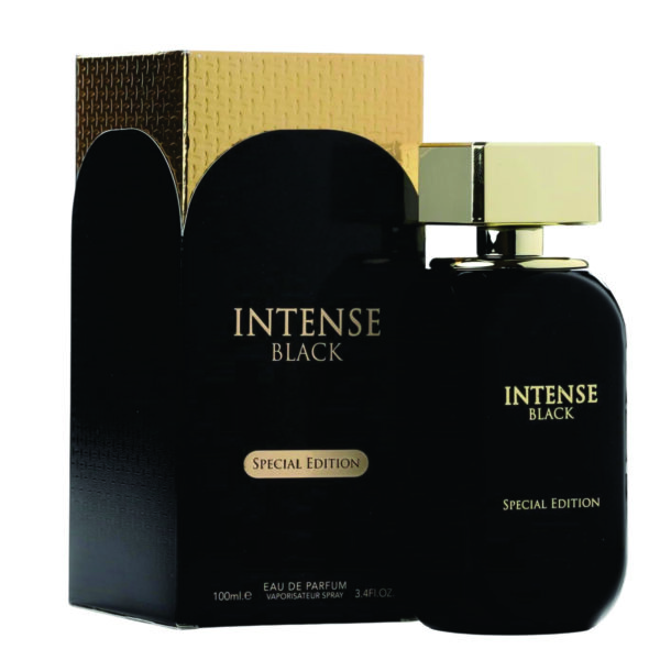 Intense Black Eau De Parfum for Unisex | Lemon, Woody and Cardamom Fragrance|Parfum for Unisex 100ml Made in Uae