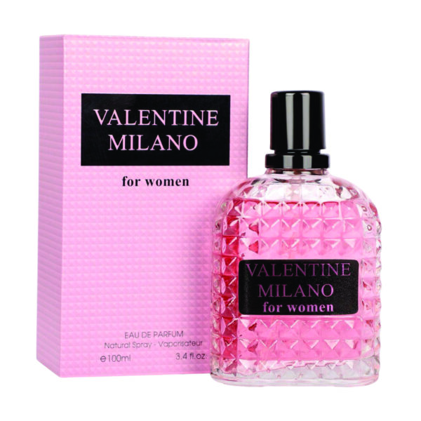 Valentine Milano Eau De Parfum for Women 100ml | Vanilla, Bergamot and Jasmine Fragrance Made in India