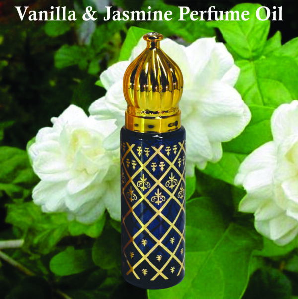 Vanilla & Jasmine Perfume oil For Men and Women 8ml | Vanilla,Floral and Amber Fragrance | For Unisex Made in UK - Image 2