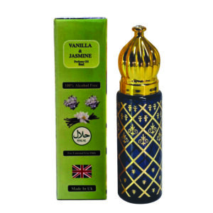 Vanilla & Jasmine Perfume oil For Men and Women 8ml | Vanilla,Floral and Amber Fragrance | For Unisex Made in UK