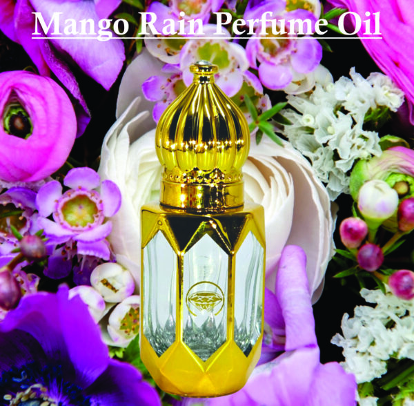 Mango Rain Unisex Perfume oil 8ml| Floral, Amber and Mango Fragrance| Use as Diffusers, Soap Making | Made in UK - Image 2