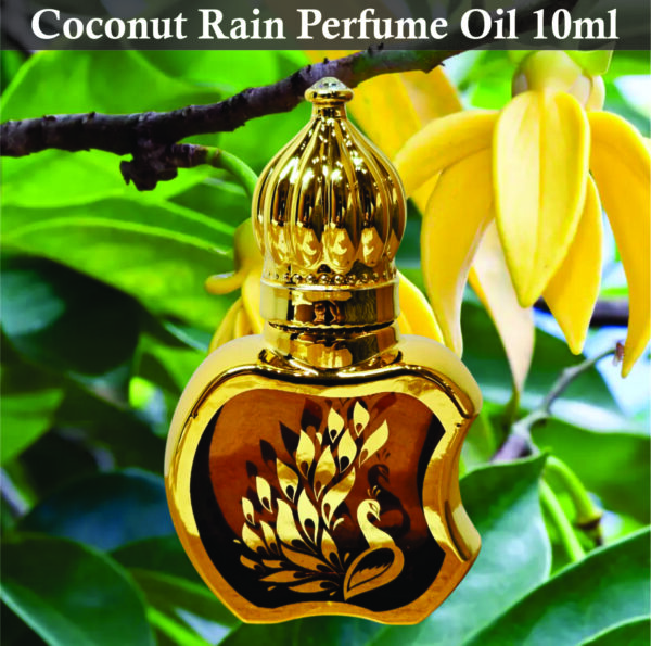 Coconut Rain Perfume oil For Unisex 10ml | Floral, Amber and Jasmine Fragrance| Fragrance for Unisex Made in Uk - Image 2
