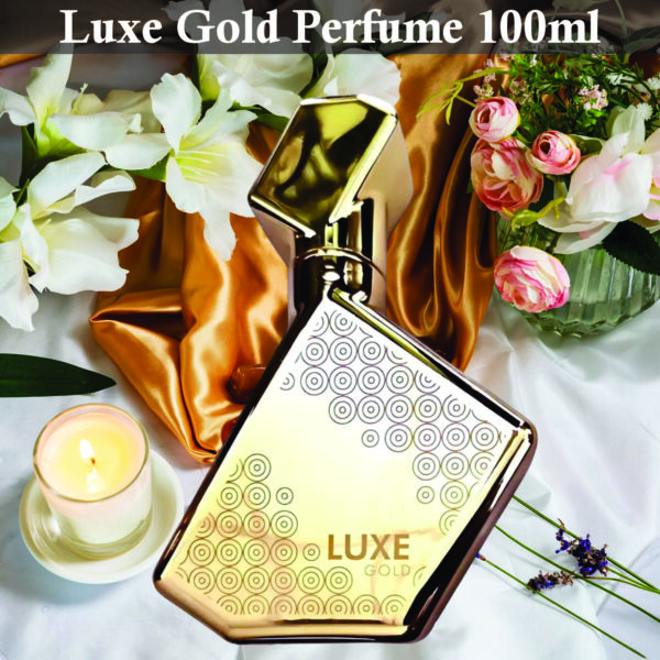 Luxe Gold Eau De Parfum For Men & Women 100ml | Rose, Oud Wood and Musky Fragrance | Perfume For Unisex Made in Uae - Image 2