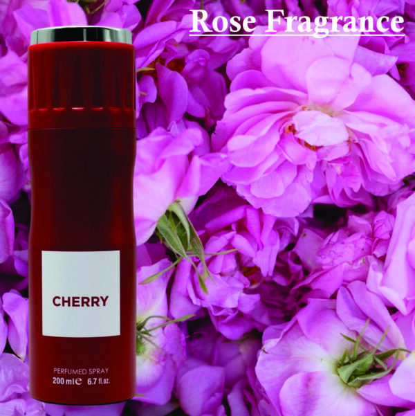 Pack of 2- Cherry Unisex Perfume Spray 200ml | Rose, Jasmine and Sandalwood Fragrance | Made in Uae - Image 3