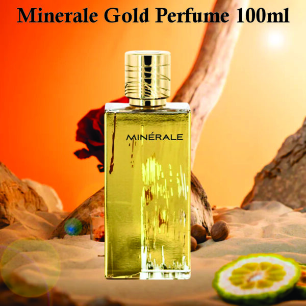 Minerale Gold Unisex Eau De Parfum 100ml | Saffron, Patchouli and Cedar Fragrance | Perfume For Unisex Made in Uae - Image 3