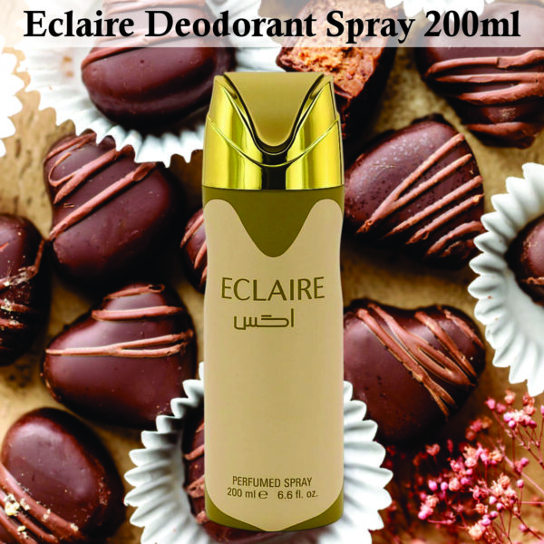 Pack of 2 - Eclaire Deodorant Body Spray For Women 200ml | Caramel, Musky and Vanilla Fragrance | Made in Uae - Image 2