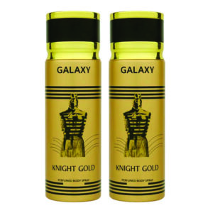 Pack of 2- Knight Gold Spray for Men 200ml | Vanilla, Lavender and Tonkabean Fragrance| Spray for Men Made in Uae