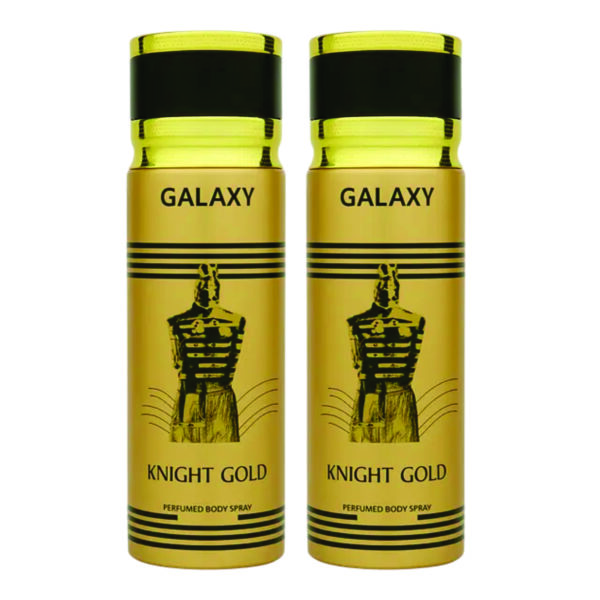 Pack of 2- Knight Gold Spray for Men 200ml | Vanilla, Lavender and Tonkabean Fragrance| Spray for Men Made in Uae