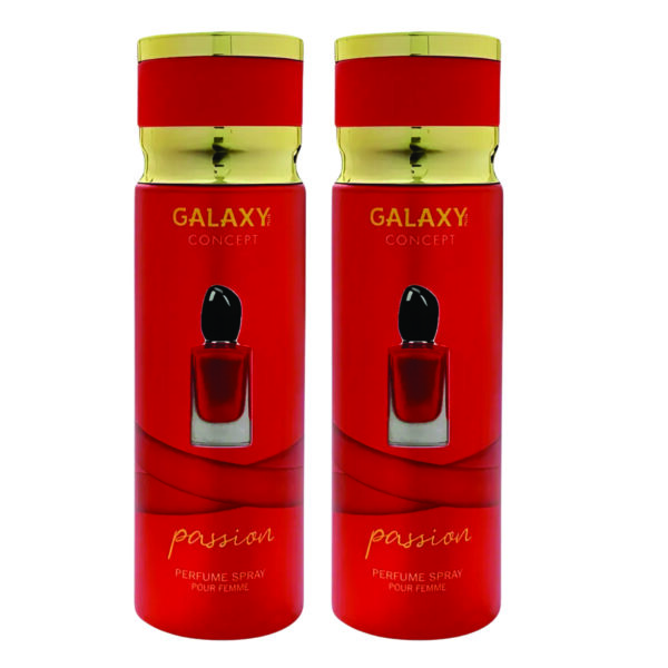 Pack of 2 - Passion Perfume Spray For Women 200ml | Vanilla, Grapefruit and Rose Fragrance | Made in Uae