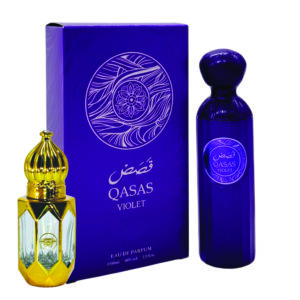 Qasas Violet Perfume For Women 100ml with Perfume Oil | Rose, Jasmine and Vanilla Fragrance| Parfum Spray For Women